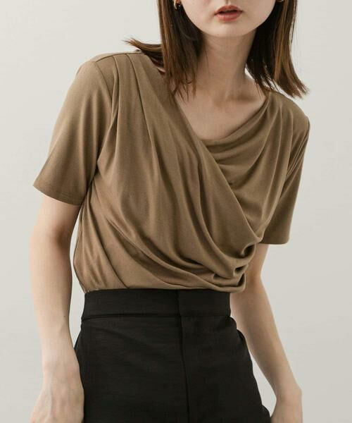 SENSE OF PLACE by URBAN RESEARCH / センスオブプレイス バイ アーバンリサーチ Tシャツ | アシメドレープトップ(半袖) | 詳細4