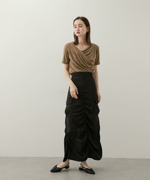 SENSE OF PLACE by URBAN RESEARCH / センスオブプレイス バイ アーバンリサーチ Tシャツ | アシメドレープトップ(半袖) | 詳細7