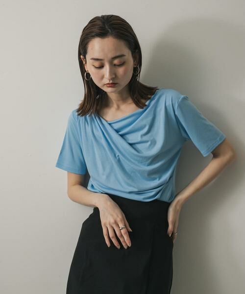 SENSE OF PLACE by URBAN RESEARCH / センスオブプレイス バイ アーバンリサーチ Tシャツ | アシメドレープトップ(半袖) | 詳細10