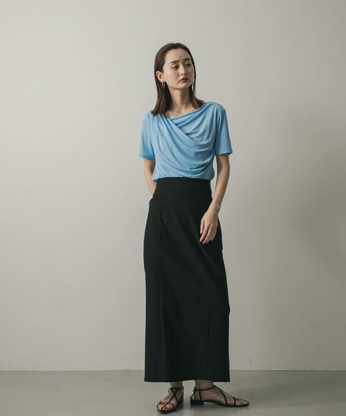 SENSE OF PLACE by URBAN RESEARCH / センスオブプレイス バイ アーバンリサーチ Tシャツ | アシメドレープトップ(半袖) | 詳細12