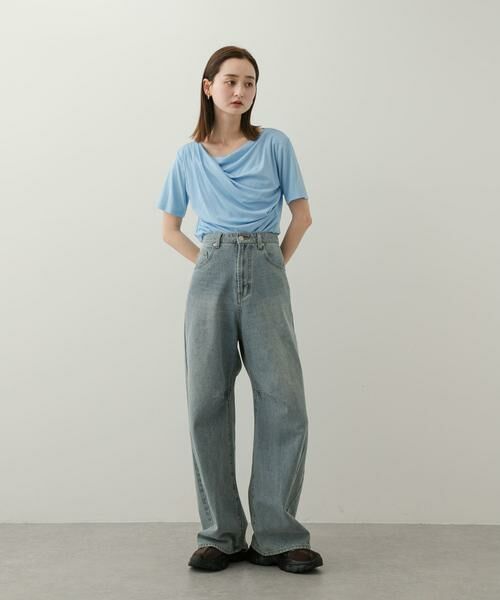 SENSE OF PLACE by URBAN RESEARCH / センスオブプレイス バイ アーバンリサーチ Tシャツ | アシメドレープトップ(半袖) | 詳細16