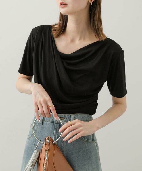 SENSE OF PLACE by URBAN RESEARCH / センスオブプレイス バイ アーバンリサーチ Tシャツ | アシメドレープトップ(半袖) | 詳細25