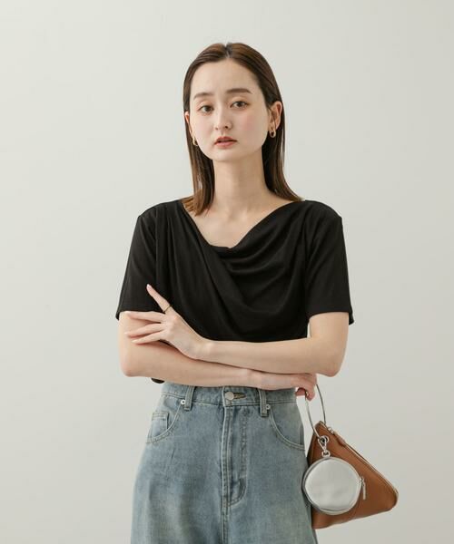 SENSE OF PLACE by URBAN RESEARCH / センスオブプレイス バイ アーバンリサーチ Tシャツ | アシメドレープトップ(半袖) | 詳細26