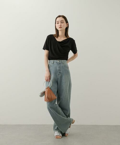 SENSE OF PLACE by URBAN RESEARCH / センスオブプレイス バイ アーバンリサーチ Tシャツ | アシメドレープトップ(半袖) | 詳細28