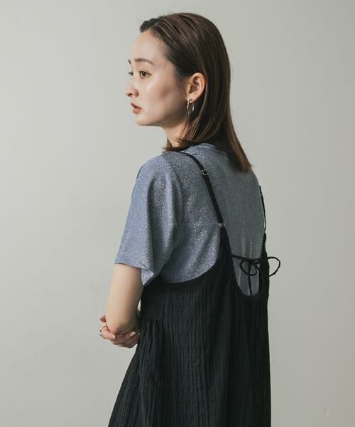 SENSE OF PLACE by URBAN RESEARCH / センスオブプレイス バイ アーバンリサーチ Tシャツ | クルーネックラメTシャツ(半袖) | 詳細2