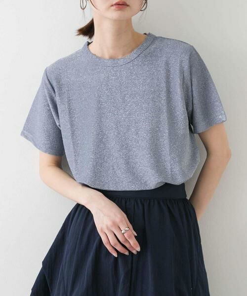 SENSE OF PLACE by URBAN RESEARCH / センスオブプレイス バイ アーバンリサーチ Tシャツ | クルーネックラメTシャツ(半袖) | 詳細3