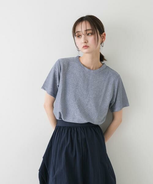 SENSE OF PLACE by URBAN RESEARCH / センスオブプレイス バイ アーバンリサーチ Tシャツ | クルーネックラメTシャツ(半袖) | 詳細4