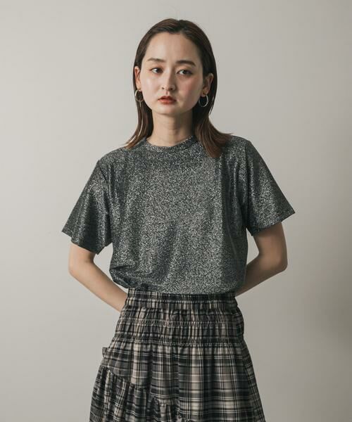 SENSE OF PLACE by URBAN RESEARCH / センスオブプレイス バイ アーバンリサーチ Tシャツ | クルーネックラメTシャツ(半袖) | 詳細23