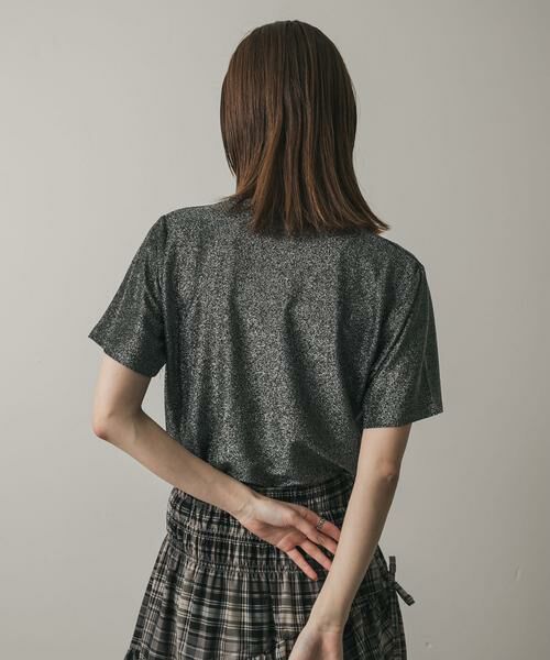 SENSE OF PLACE by URBAN RESEARCH / センスオブプレイス バイ アーバンリサーチ Tシャツ | クルーネックラメTシャツ(半袖) | 詳細24