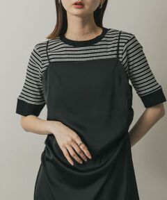 SENSE OF PLACE by URBAN RESEARCH / センスオブプレイス バイ アーバンリサーチ Tシャツ | 『一部WEB限定カラー』クルーネックリンガーボーダーTシャツ(5分袖)