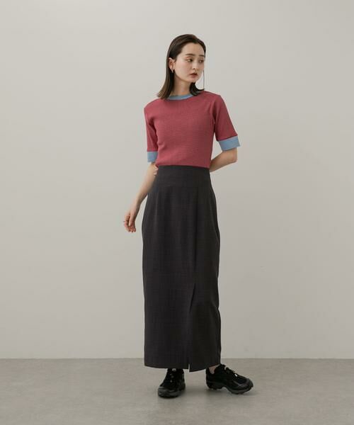 SENSE OF PLACE by URBAN RESEARCH / センスオブプレイス バイ アーバンリサーチ Tシャツ | 『一部WEB限定カラー』クルーネックリンガーボーダーTシャツ(5分袖) | 詳細4