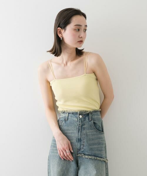 SENSE OF PLACE by URBAN RESEARCH / センスオブプレイス バイ アーバンリサーチ キャミソール・チューブトップ | 『一部WEB限定カラー』ダブルストラップカップツキキャミソール | 詳細5