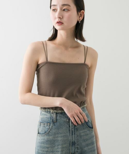 SENSE OF PLACE by URBAN RESEARCH / センスオブプレイス バイ アーバンリサーチ キャミソール・チューブトップ | 『一部WEB限定カラー』ダブルストラップカップツキキャミソール | 詳細14
