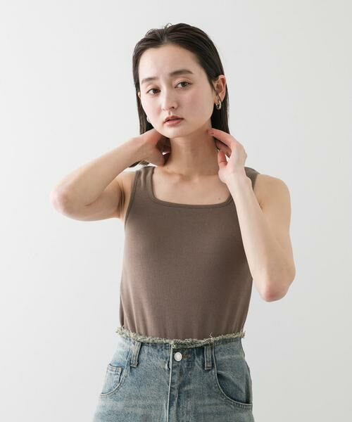 SENSE OF PLACE by URBAN RESEARCH / センスオブプレイス バイ アーバンリサーチ タンクトップ | スクエアネックカップツキタンクトップ | 詳細1