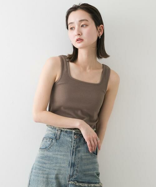 SENSE OF PLACE by URBAN RESEARCH / センスオブプレイス バイ アーバンリサーチ タンクトップ | スクエアネックカップツキタンクトップ | 詳細4