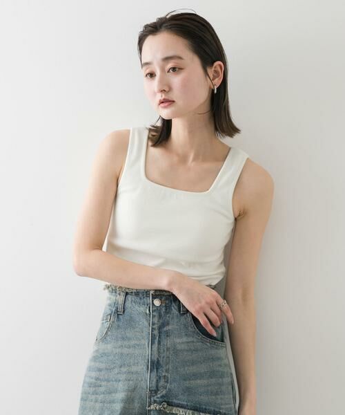 SENSE OF PLACE by URBAN RESEARCH / センスオブプレイス バイ アーバンリサーチ タンクトップ | スクエアネックカップツキタンクトップ | 詳細18
