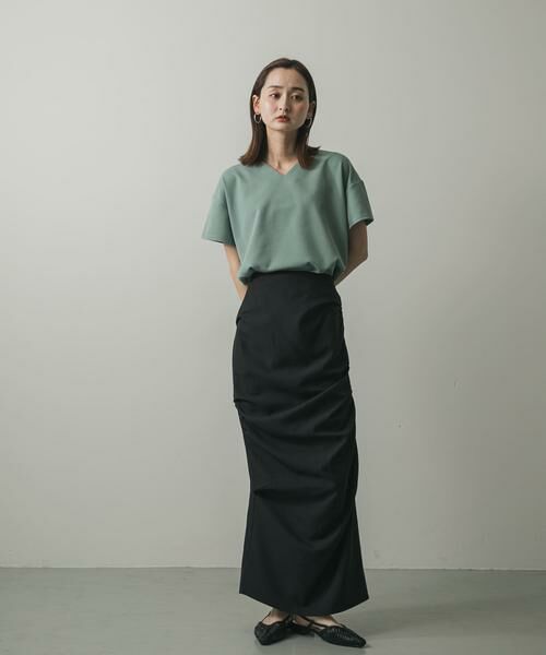 SENSE OF PLACE by URBAN RESEARCH / センスオブプレイス バイ アーバンリサーチ Tシャツ | ミラノリブVネックTシャツ | 詳細3