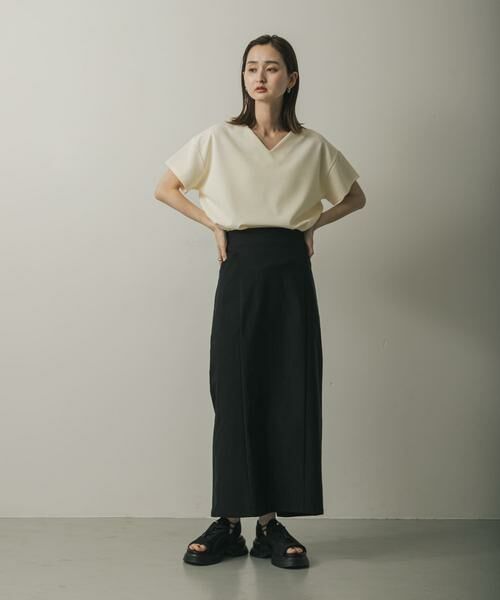 SENSE OF PLACE by URBAN RESEARCH / センスオブプレイス バイ アーバンリサーチ Tシャツ | ミラノリブVネックTシャツ | 詳細9