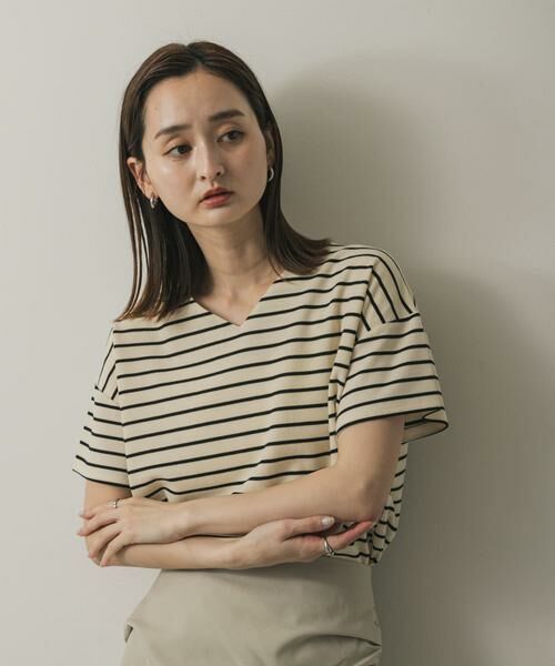 SENSE OF PLACE by URBAN RESEARCH / センスオブプレイス バイ アーバンリサーチ Tシャツ | ミラノリブVネックTシャツ | 詳細13