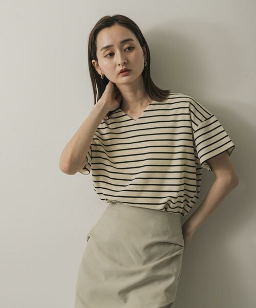 SENSE OF PLACE by URBAN RESEARCH / センスオブプレイス バイ アーバンリサーチ Tシャツ | ミラノリブVネックTシャツ | 詳細14