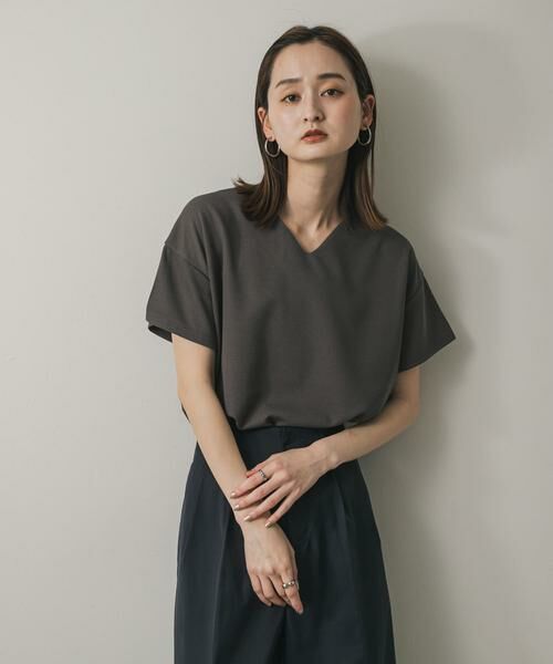 SENSE OF PLACE by URBAN RESEARCH / センスオブプレイス バイ アーバンリサーチ Tシャツ | ミラノリブVネックTシャツ | 詳細30