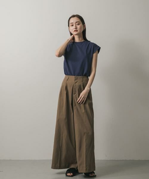 SENSE OF PLACE by URBAN RESEARCH / センスオブプレイス バイ アーバンリサーチ Tシャツ | 『UR TECH ひやサラクール』 クールタッチフレンチスリーブTシャツ | 詳細18