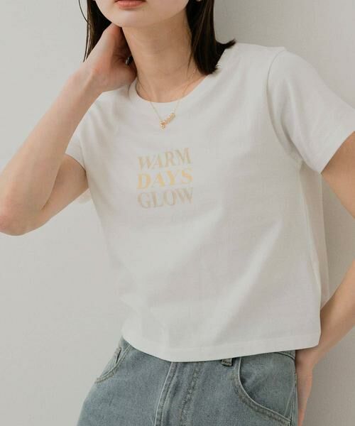 SENSE OF PLACE by URBAN RESEARCH / センスオブプレイス バイ アーバンリサーチ Tシャツ | クロップドグラフィックTシャツ(半袖) | 詳細3