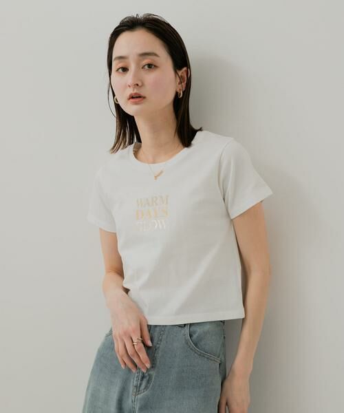 SENSE OF PLACE by URBAN RESEARCH / センスオブプレイス バイ アーバンリサーチ Tシャツ | クロップドグラフィックTシャツ(半袖) | 詳細5