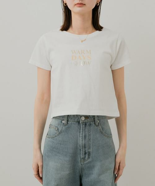 SENSE OF PLACE by URBAN RESEARCH / センスオブプレイス バイ アーバンリサーチ Tシャツ | クロップドグラフィックTシャツ(半袖) | 詳細8