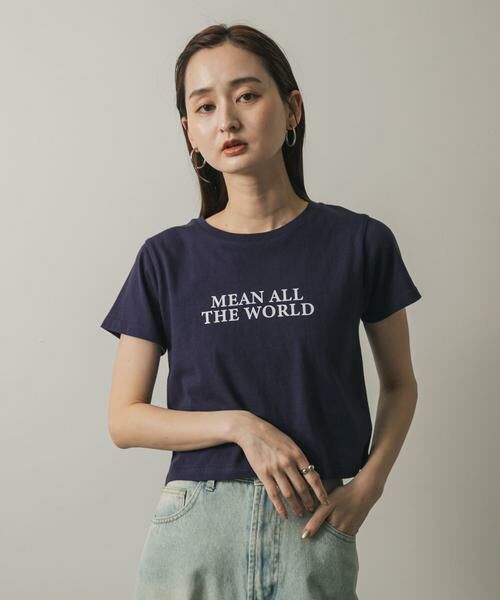 SENSE OF PLACE by URBAN RESEARCH / センスオブプレイス バイ アーバンリサーチ Tシャツ | クロップドグラフィックTシャツ(半袖) | 詳細24