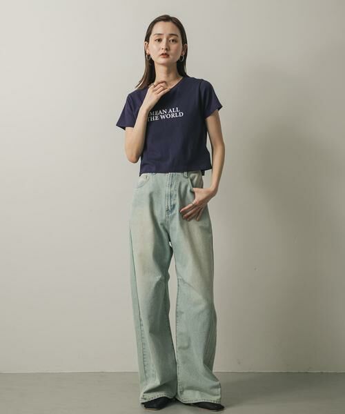 SENSE OF PLACE by URBAN RESEARCH / センスオブプレイス バイ アーバンリサーチ Tシャツ | クロップドグラフィックTシャツ(半袖) | 詳細26