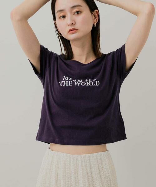 SENSE OF PLACE by URBAN RESEARCH / センスオブプレイス バイ アーバンリサーチ Tシャツ | クロップドグラフィックTシャツ(半袖) | 詳細27