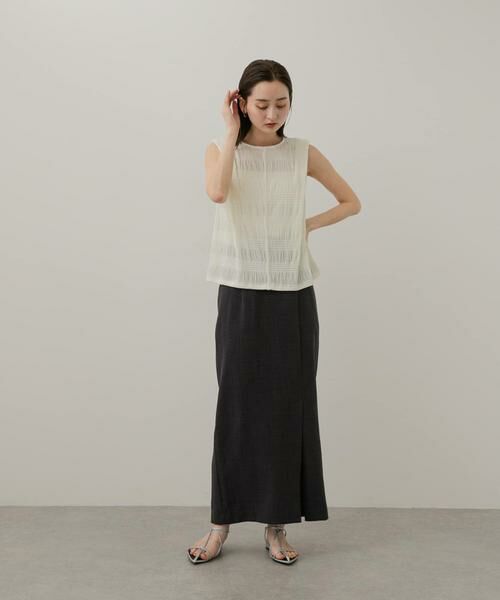 SENSE OF PLACE by URBAN RESEARCH / センスオブプレイス バイ アーバンリサーチ Tシャツ | シャーリングパイピングカットトップ | 詳細4