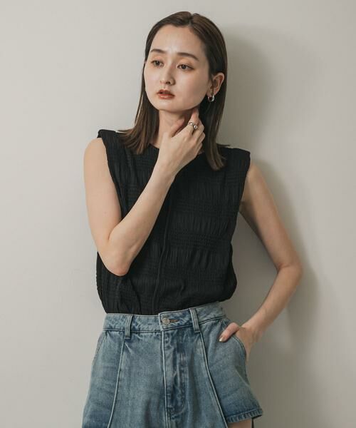 SENSE OF PLACE by URBAN RESEARCH / センスオブプレイス バイ アーバンリサーチ Tシャツ | シャーリングパイピングカットトップ | 詳細8