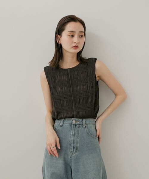 SENSE OF PLACE by URBAN RESEARCH / センスオブプレイス バイ アーバンリサーチ Tシャツ | シャーリングパイピングカットトップ | 詳細21