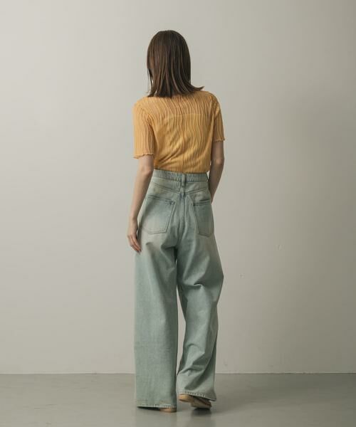 SENSE OF PLACE by URBAN RESEARCH / センスオブプレイス バイ アーバンリサーチ Tシャツ | 『一部WEB限定カラー』ウェーブジャガードトップ(半袖) | 詳細4