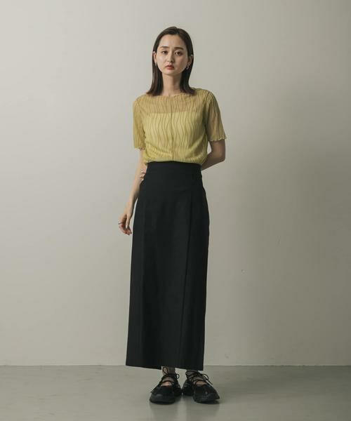 SENSE OF PLACE by URBAN RESEARCH / センスオブプレイス バイ アーバンリサーチ Tシャツ | 『一部WEB限定カラー』ウェーブジャガードトップ(半袖) | 詳細9