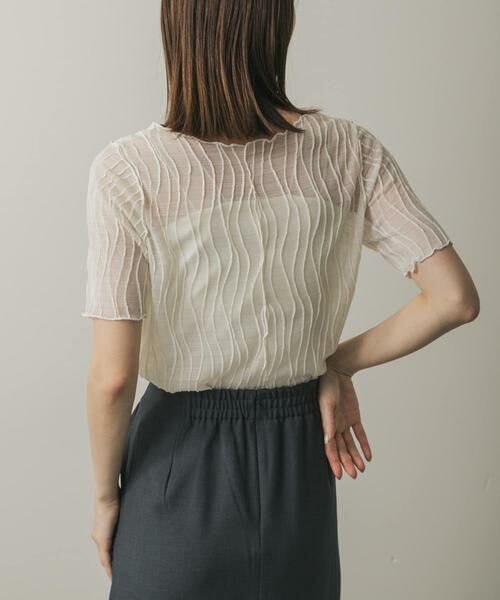 SENSE OF PLACE by URBAN RESEARCH / センスオブプレイス バイ アーバンリサーチ Tシャツ | 『一部WEB限定カラー』ウェーブジャガードトップ(半袖) | 詳細19