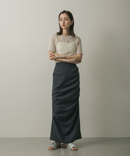 SENSE OF PLACE by URBAN RESEARCH / センスオブプレイス バイ アーバンリサーチ Tシャツ | 『一部WEB限定カラー』ウェーブジャガードトップ(半袖) | 詳細20