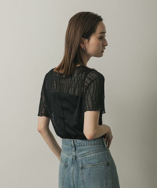 SENSE OF PLACE by URBAN RESEARCH / センスオブプレイス バイ アーバンリサーチ Tシャツ | 『一部WEB限定カラー』ウェーブジャガードトップ(半袖) | 詳細26