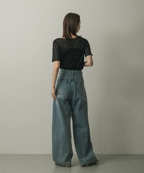 SENSE OF PLACE by URBAN RESEARCH / センスオブプレイス バイ アーバンリサーチ Tシャツ | 『一部WEB限定カラー』ウェーブジャガードトップ(半袖) | 詳細28