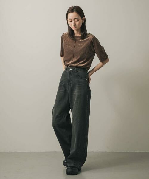 SENSE OF PLACE by URBAN RESEARCH / センスオブプレイス バイ アーバンリサーチ Tシャツ | シアーベロアTシャツ(半袖) | 詳細6