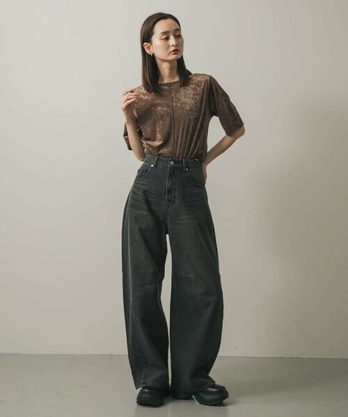 SENSE OF PLACE by URBAN RESEARCH / センスオブプレイス バイ アーバンリサーチ Tシャツ | シアーベロアTシャツ(半袖) | 詳細7