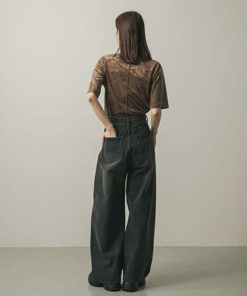 SENSE OF PLACE by URBAN RESEARCH / センスオブプレイス バイ アーバンリサーチ Tシャツ | シアーベロアTシャツ(半袖) | 詳細8