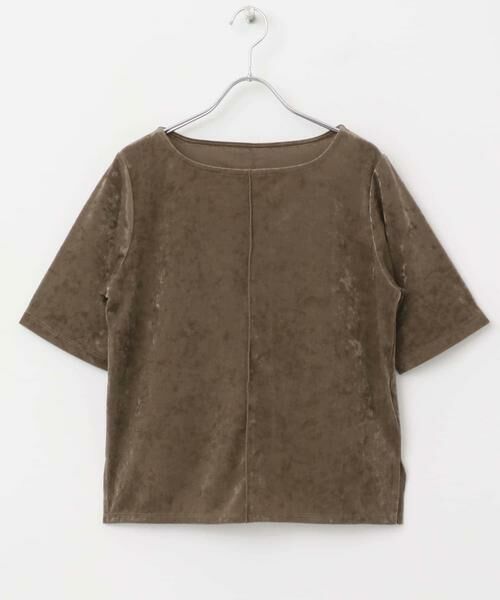 SENSE OF PLACE by URBAN RESEARCH / センスオブプレイス バイ アーバンリサーチ Tシャツ | シアーベロアTシャツ(半袖) | 詳細9