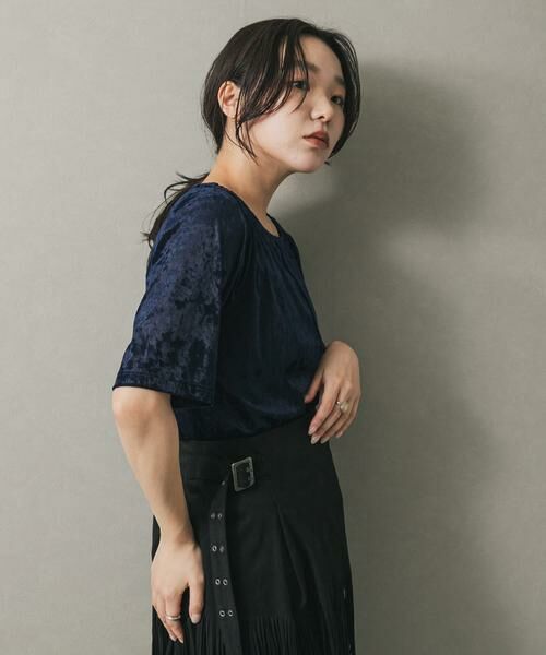 SENSE OF PLACE by URBAN RESEARCH / センスオブプレイス バイ アーバンリサーチ Tシャツ | シアーベロアTシャツ(半袖) | 詳細12