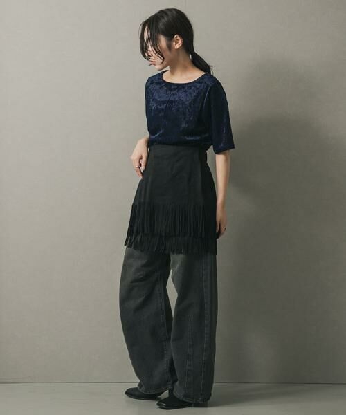 SENSE OF PLACE by URBAN RESEARCH / センスオブプレイス バイ アーバンリサーチ Tシャツ | シアーベロアTシャツ(半袖) | 詳細16