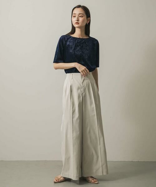 SENSE OF PLACE by URBAN RESEARCH / センスオブプレイス バイ アーバンリサーチ Tシャツ | シアーベロアTシャツ(半袖) | 詳細17