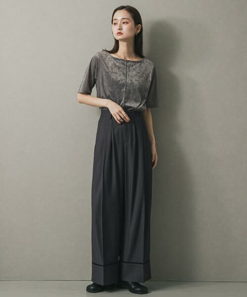 SENSE OF PLACE by URBAN RESEARCH / センスオブプレイス バイ アーバンリサーチ Tシャツ | シアーベロアTシャツ(半袖) | 詳細26