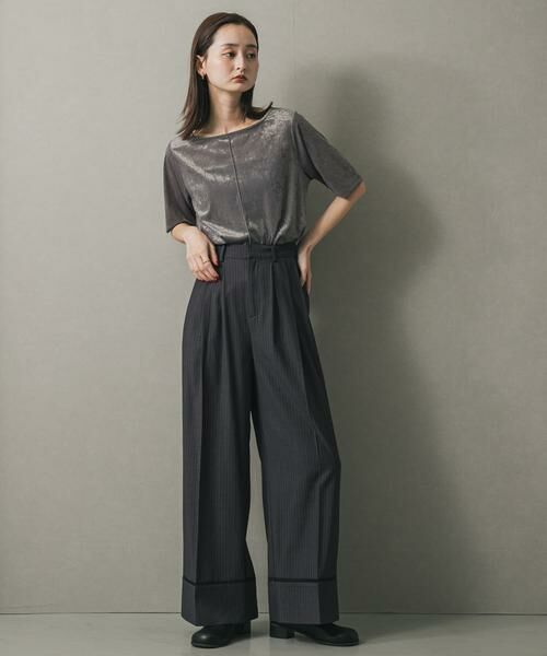 SENSE OF PLACE by URBAN RESEARCH / センスオブプレイス バイ アーバンリサーチ Tシャツ | シアーベロアTシャツ(半袖) | 詳細27